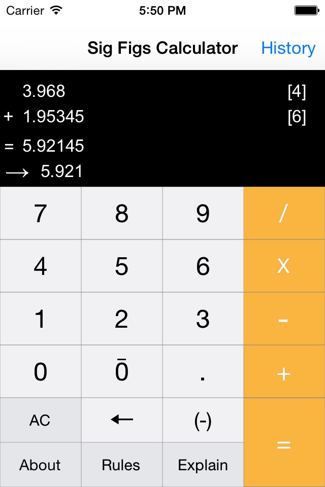 Significant Figures Calculator Pro screenshot 3