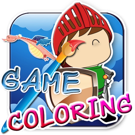 Coloring Drawing For Knight Mike Kids icon