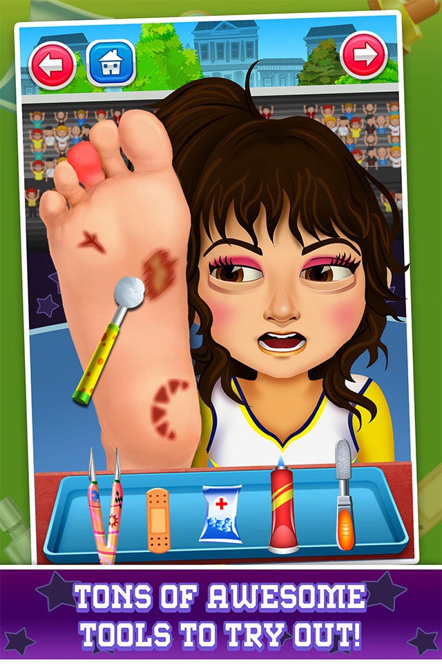 Cheerleader Foot Doctor & High School Salon Makeover screenshot 3