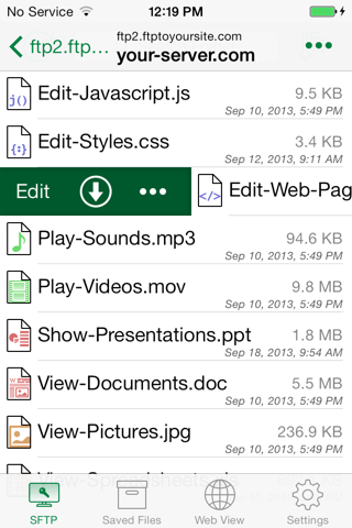 FTP On The Go screenshot 3