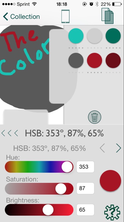 The Color App - Color Palette Selection Tool