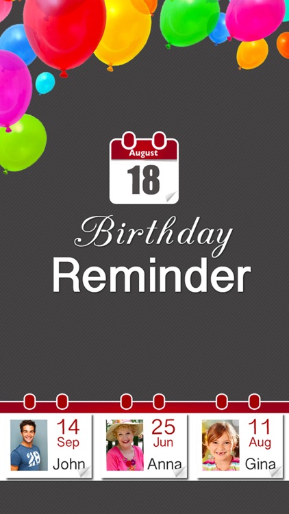 Birthday Reminder - Calendar and Countdown