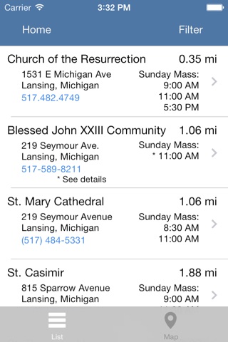 Mass Times for Travel screenshot 2