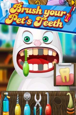 'A Tooth filhote de cachorro do bebê Pet Vet- Farm Animal Jogo Dentistaのおすすめ画像5