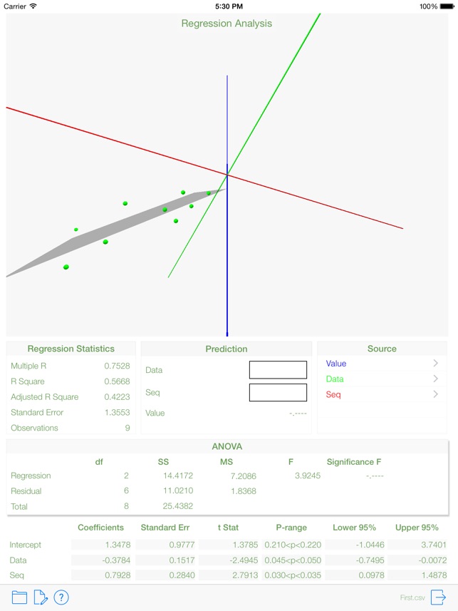 DataStat - data analysis and statistics with 3D plot free(圖2)-速報App