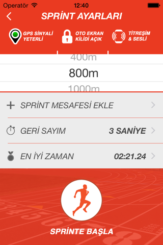 Sprint Track screenshot 2