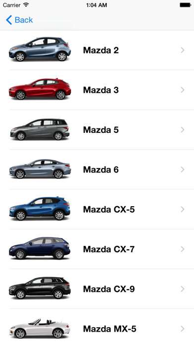 Auto Service Info for MAZDA Screenshot 1
