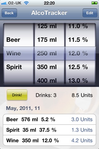 AlcoTracker screenshot 2