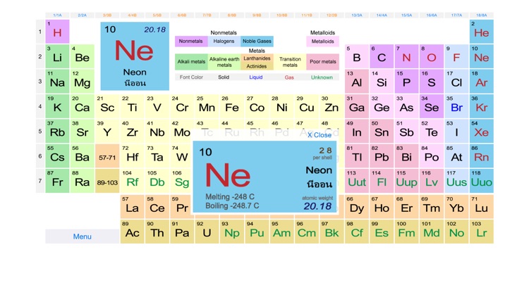 Periodic Table Easy - Lite (Table & Puzzle)