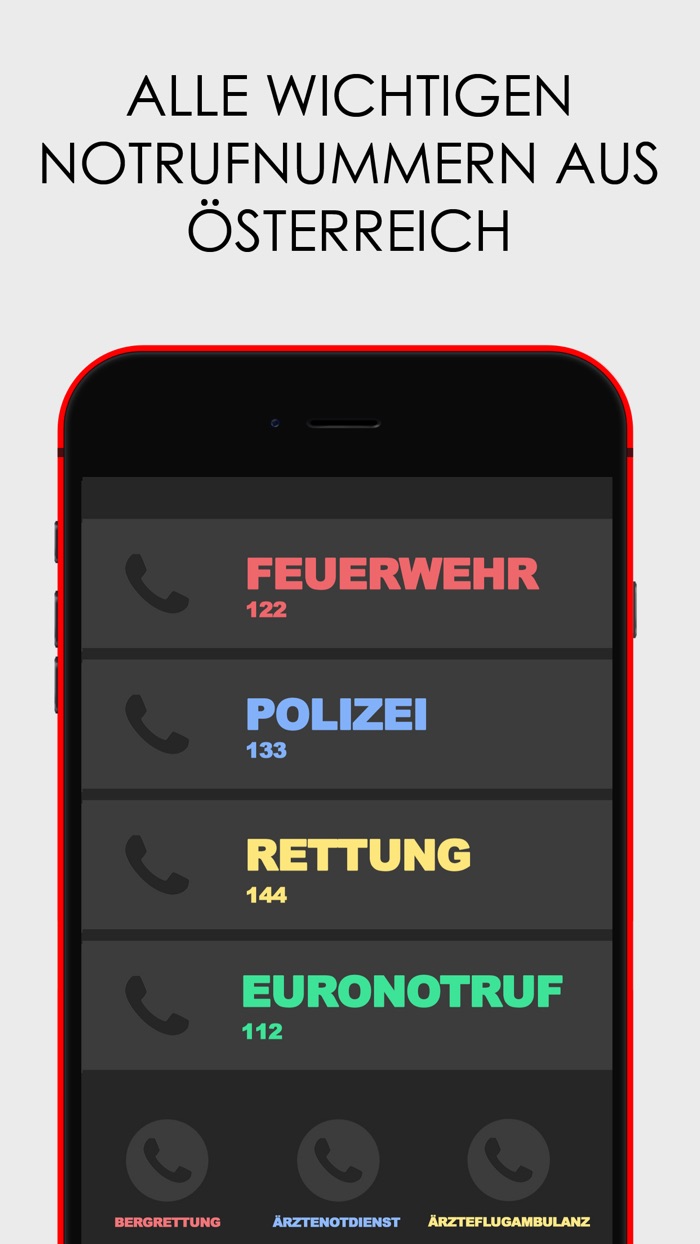 Notrufnummern Österreich