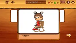 Game screenshot Verben für Kinder- Teil 1-Animierte Deutsch Sprach-Lern-Lektionen & Spiele: KIds learn German verbs easily Free hack