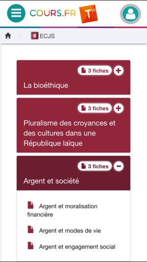 Cours.fr TES(圖2)-速報App