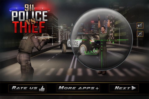 911 Police Vs Thief - Free Simulation and Sniper Shooting Game screenshot 4