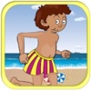 Endless Runner - Beach Boy Jumping and Running
