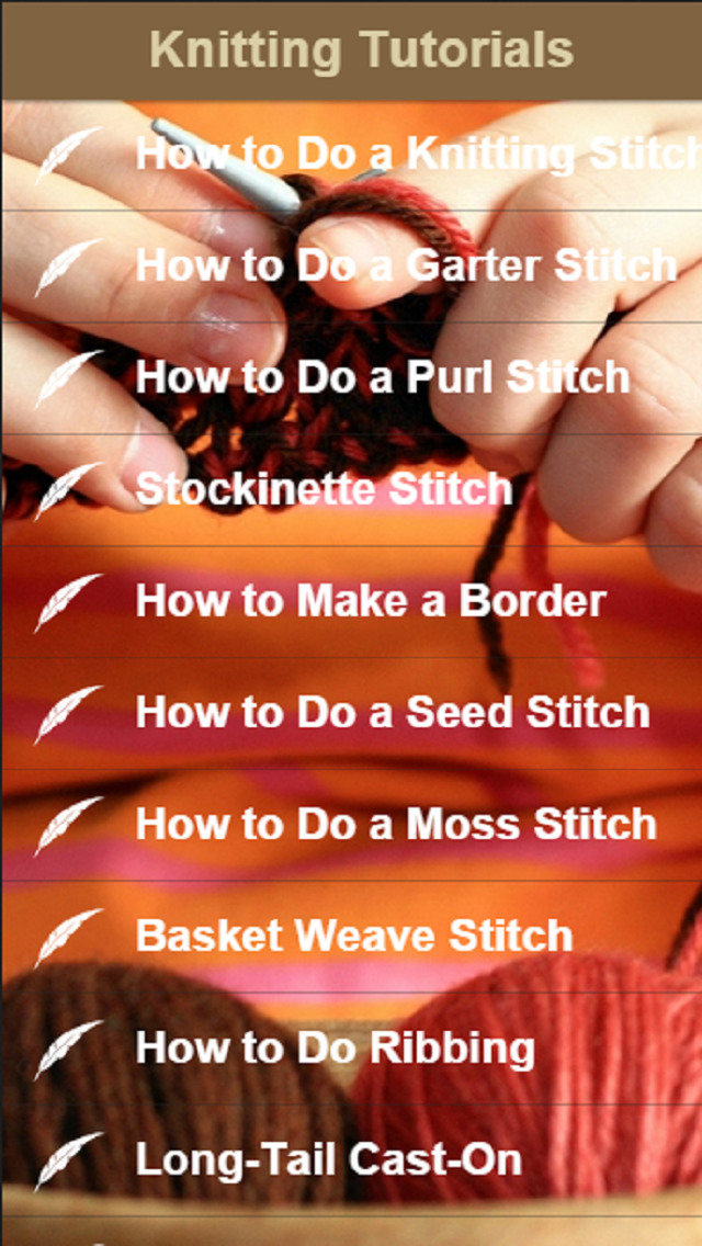 How to cancel & delete Knitting For Beginners - Learn How to Knit with Easy Knitting Instructions from iphone & ipad 1