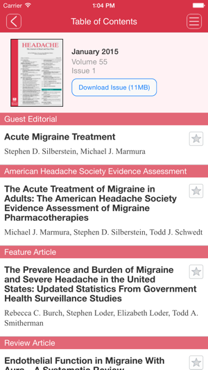 Headache:The Journal of Head and Face Pain(圖1)-速報App