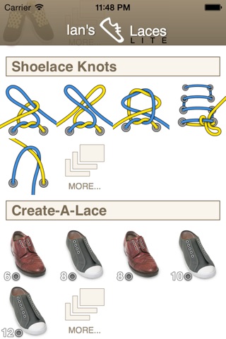 Ian's Laces - How to tie and lace shoes (Lite) screenshot 2