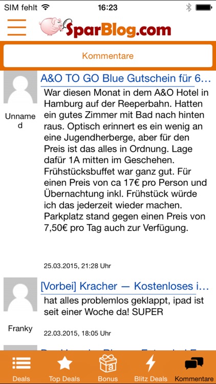 SparBlog.com Schnäppchen App screenshot-4