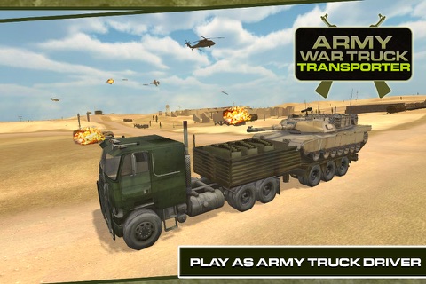 Army War Truck Transporter screenshot 4