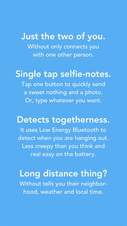 Without - An app for couples who like each other.