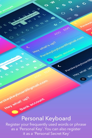 Perskey - Personal Keyboard for iOS8 (Include Christmas theme) screenshot 2
