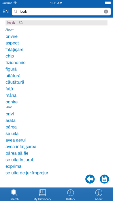 Romanian  English Dictionary + Vocabulary trainer Screenshot 2