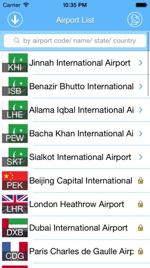 Pakistan Airport - iPlane Flight Information(圖4)-速報App