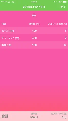 Game screenshot うちな～節酒カレンダー hack