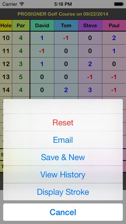myGolfScore - The Simplest Golf Scorecard