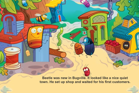 Attack of The Bully Bug - Interactive eBook in English for children with puzzles and learning games screenshot 2
