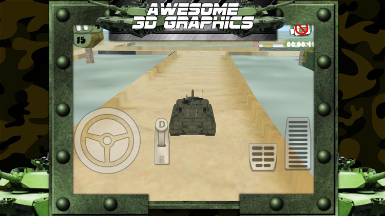 3D Army Tank Parking Game with Addicting Driving and Racing Challenge Games FREE