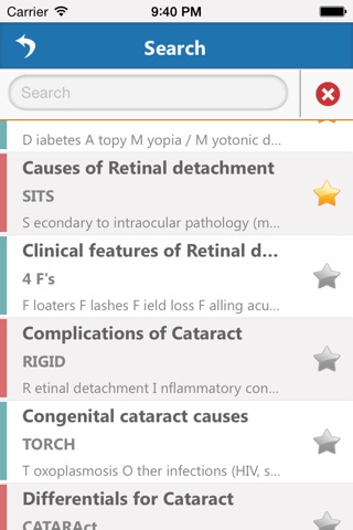 Ophthalmology Mnemonics screenshot 4