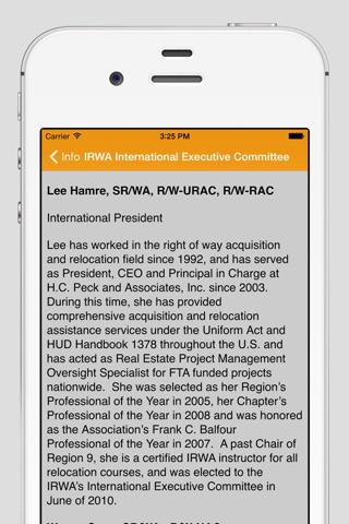 IRWA Conference 2015 screenshot 3