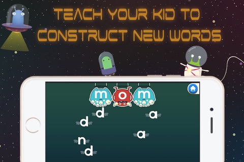 ABC Spelling Aliens: Syllable Name & Phonic Sounds Combination FULL screenshot 4