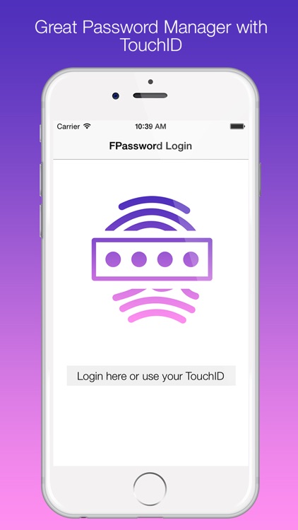 FPassword - Password Manager with FingerPrint access