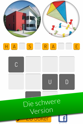 2 Bilder Wortspiel (schwer) - Die lustige Rätsel & Puzzle Quiz Spiel App von SpielAffe screenshot 2