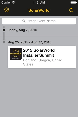 SolarWorld Americas - Events screenshot 2