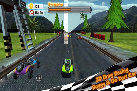 ''3D Drag Racing Buggy & Go Kart Car screenshot 4