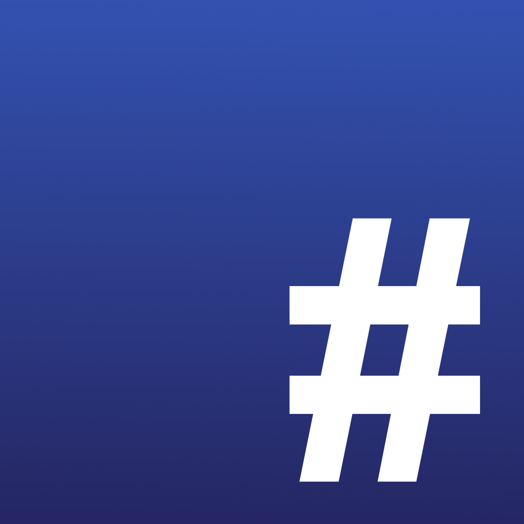 HashTagger - enhance your text for Instagram, Twitter, Facebook and other social networks App Icon
