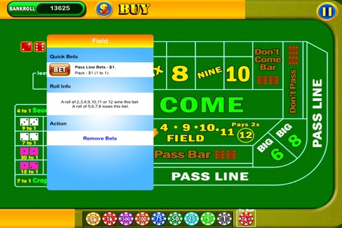 Definite Craps™ - Be The Master Shooter screenshot 2