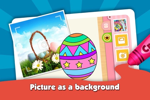 Easter Eggs Kids Coloring Book: My First Coloring & Painting Kids & Toddlers Game screenshot 3