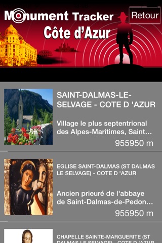 Côte d’Azur Monument Tracker screenshot 3