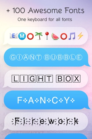 Cute Fonts Keyboard Extension - Type with Cool & Awesome Fonts Keyboard Changer for iOS 8 screenshot 2