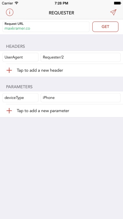 Requester - HTTP Request Maker for iPhone and iPad