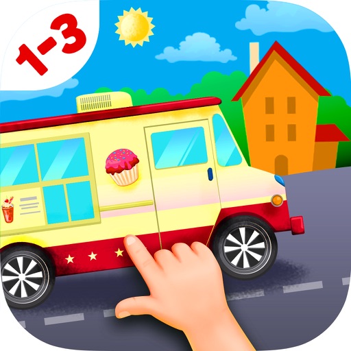 Trucks and Car Jigsaw Puzzles for Toddlers Free Icon