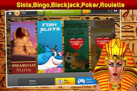 Pharaoh Pyramid Slots - Big Daily Jackpots screenshot 2