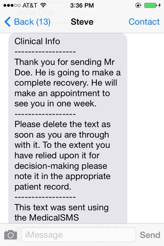 Medical SMS screenshot 3