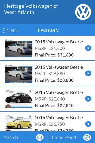 Heritage Volkswagen of West Atlanta screenshot 2