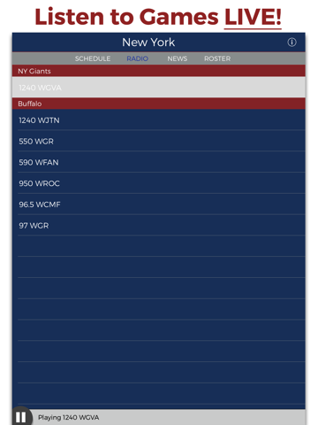 Screenshot #4 pour New York Football Radio & Live Scores