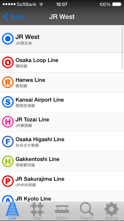 KANSAI Route Map